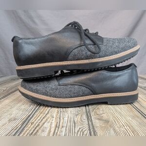 Clarks Collection Raisie Bloom Oxford Size 8.5 Black/Gray Tweed